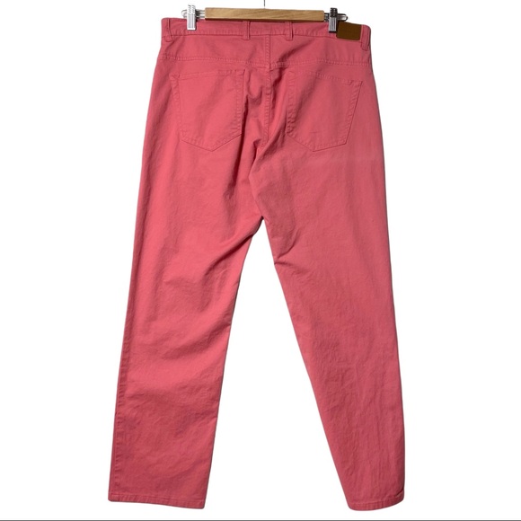 Peter Millar Slim Fit Chino Soft Touch Twill Trouser Pants Cape Red Pima Cotton - Picture 4 of 10